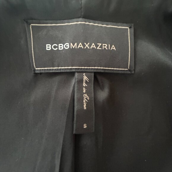 BCBGMAXAZRIA Minimalist Black Open-Front Blazer – Women's Small S - Picture 2 of 12